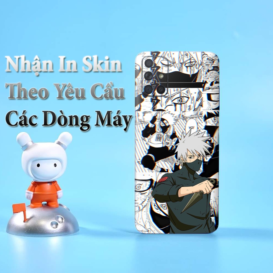 Miếng Dán Skin Điện Thoại Dán Lưng In Hình Kakashi Naruto Cho Iphone 6/ 7/ 8/ X/ XS/ 11/ 11 Pro Max Và Dòng Máy Android