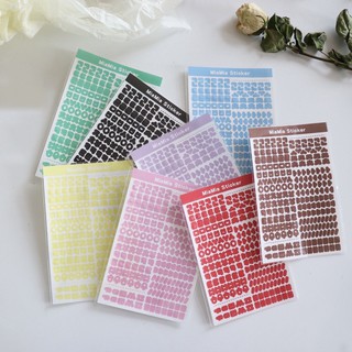 Alphabet stickers tiếng Hàn trang trí toploader/ polcols