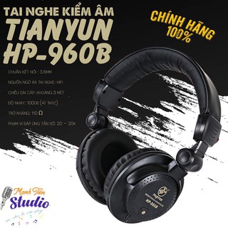 Tai nghe kiểm âm TIANYUN HP960 dành cho kiểm âm DJ hoặc thu âm ca hát - nghe nhạc siêu đỉnh - hàng chất giá siêu rẻ