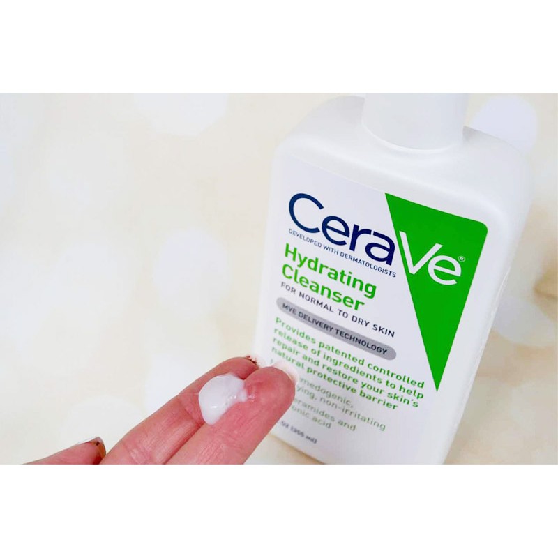 Sữa rửa mặt CERAVE cho da thường và da khô CERAVE Hydrating Cleanser 355ml