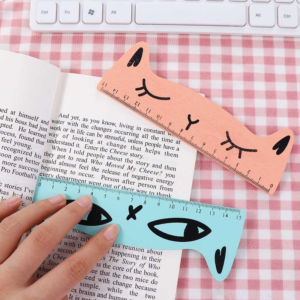 Thước Gỗ Hình Móng Vuốt Mèo Xinh Xắn Tiện Dụng Cho Học Sinh / Văn Phòng