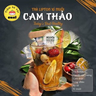Set trà lipton xí muội cam thảo giả nhiệt