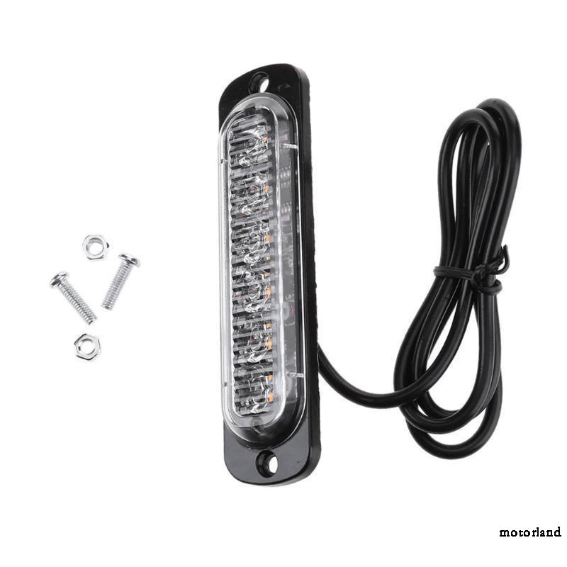 Đèn Led thanh cảnh báo 6 bóng 12V-24V DC trong suốt 333mA bằng nhựa chất lượng cao | BigBuy360 - bigbuy360.vn