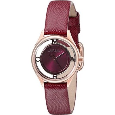 Đồng Hồ Nữ Marc By Marc Jacobs Three Hand Leather Burgundy MBM1382