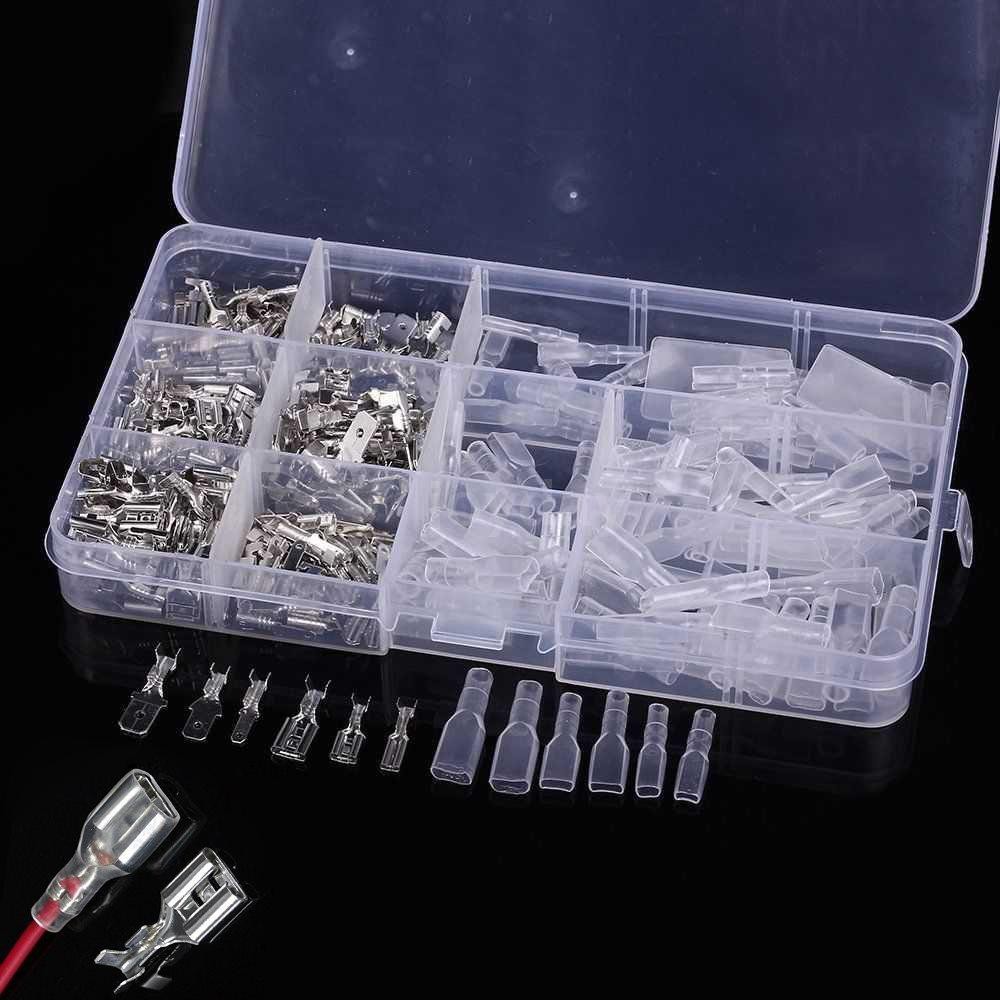 270pcs Electrical Wire Crimp Terminal Connector Male Female Spade Assorted Kit