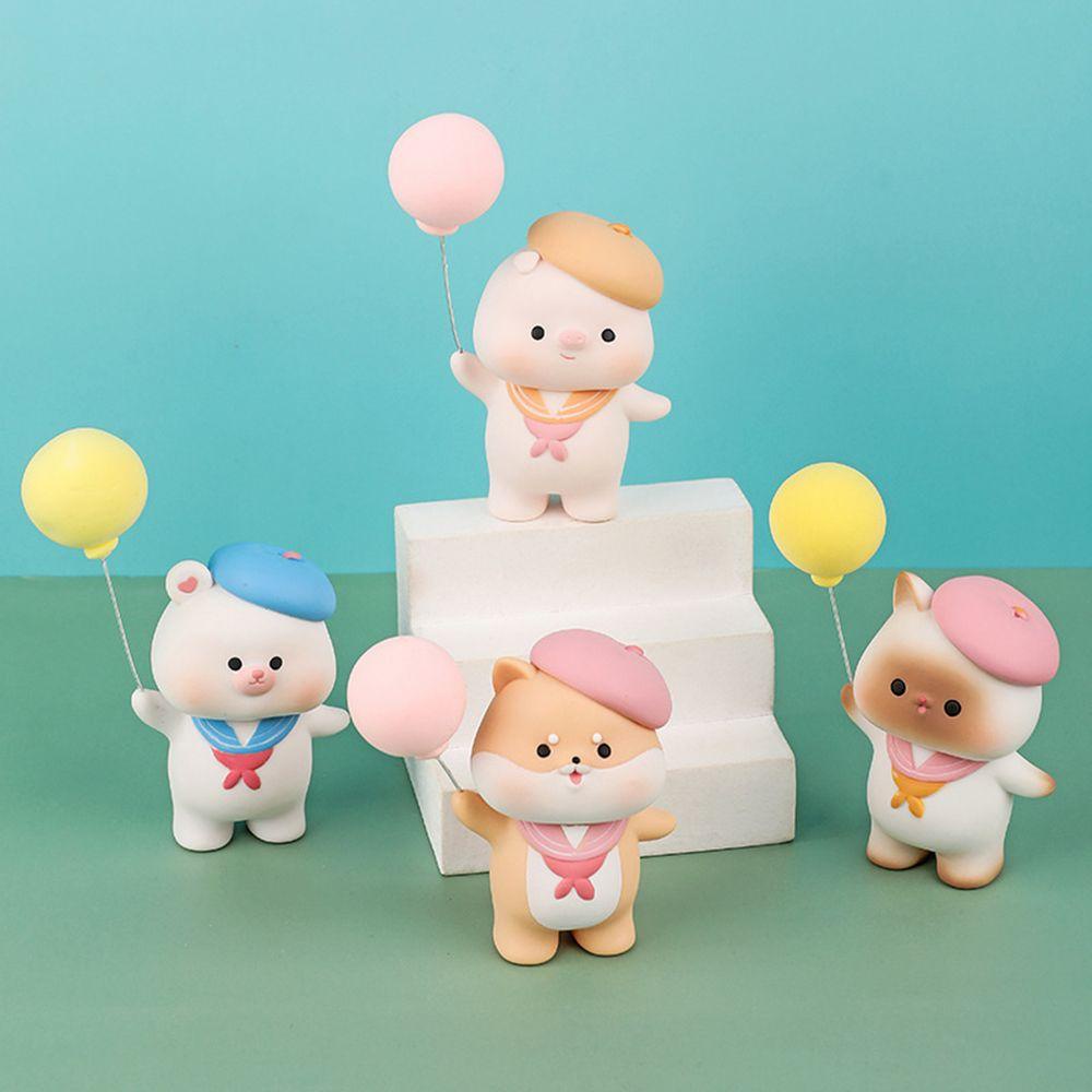 CONOPERY Tượng Điêu Khắc Hình Gấu Tráng Men Trang Trí Phòng Khách / Sân Vườn