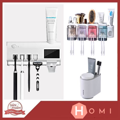 , Bộ nhả kem đánh răng tự động chính hãng trong phòng tắm - Danami store
