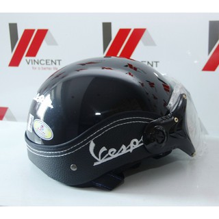 Mũ bảo hiểm Vespa có kính tiện lợi (nhiều màu)
