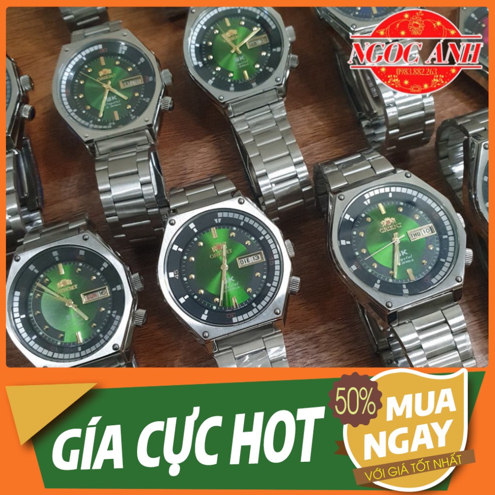 GIÁ CỰC ĐÃ Đồng Hồ Nam Orient SK Mặt Lửa Huyền Thoại Vỏ Bạc Cao Cấp Automatic -  Máy Móc Nguyên Zin 100% GIÁ CỰC ĐÃ