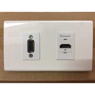 Ổ cắm VGA, HDMI, Audio, Mạng, Điện lắp mặt Panasonic đi âm tường