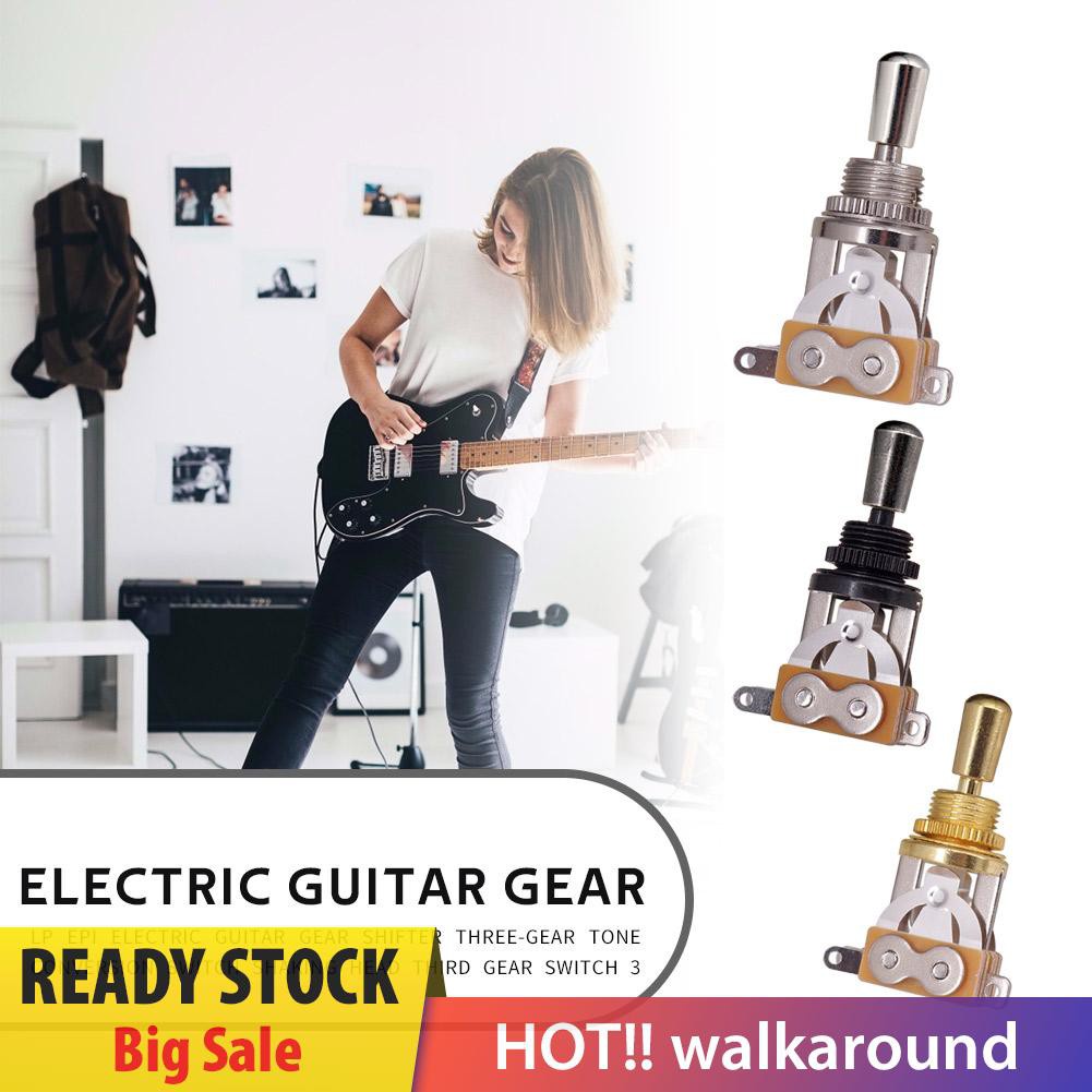 Walk 3 Way Electric Guitar Selector Brass Guitar Pickup Toggle Switch for LP EPI