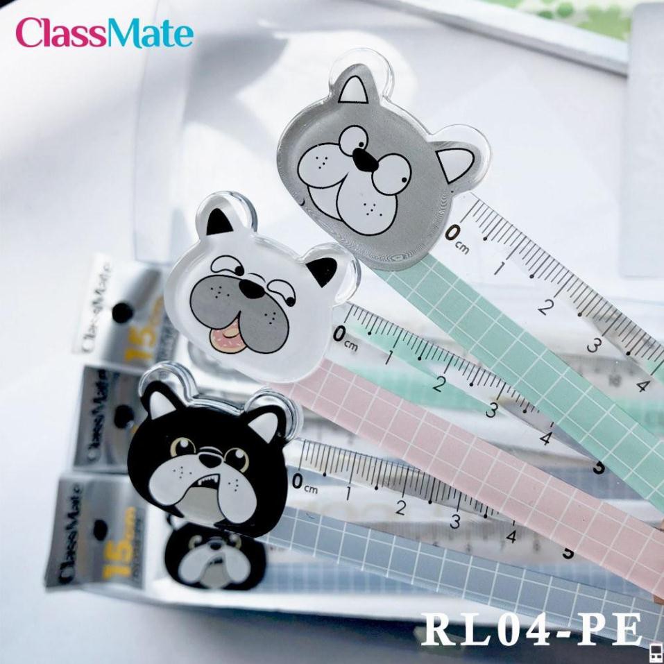 Thước kẻ 15cm Pets RL04-PE [Đồ dùng học sinh Classmate)