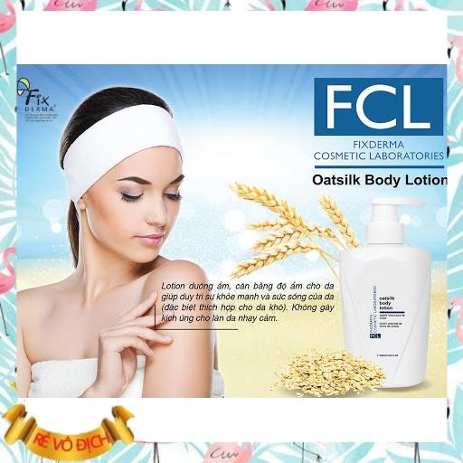 Sữa Dưỡng Thể Giảm Khô, Giảm Đỏ, Giảm Ngứa, Giảm Vảy, Phục Hồi Da - FIXDERMA FCL OAT SILK SOAP FREE 400ML