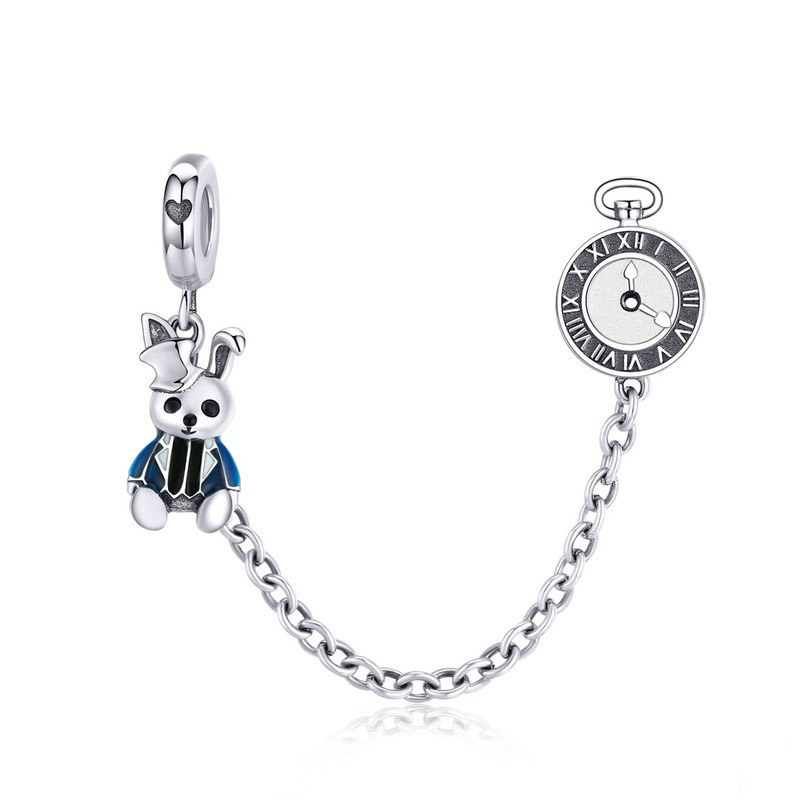 Charm bạc H.A.S hình chú thỏ ma thuật - Hạt charm bạc thời trang