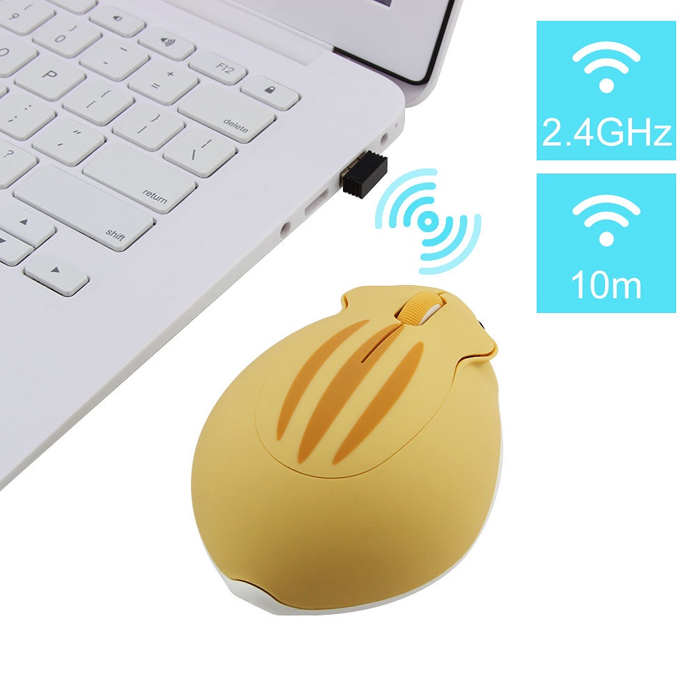 Combo Chuột Hamster 3D 1600 DPI 2.4GHz Không Dây Họa Tiết Hoạt Hình Dễ Thương Cho Laptop/Máy Tính | BigBuy360 - bigbuy360.vn