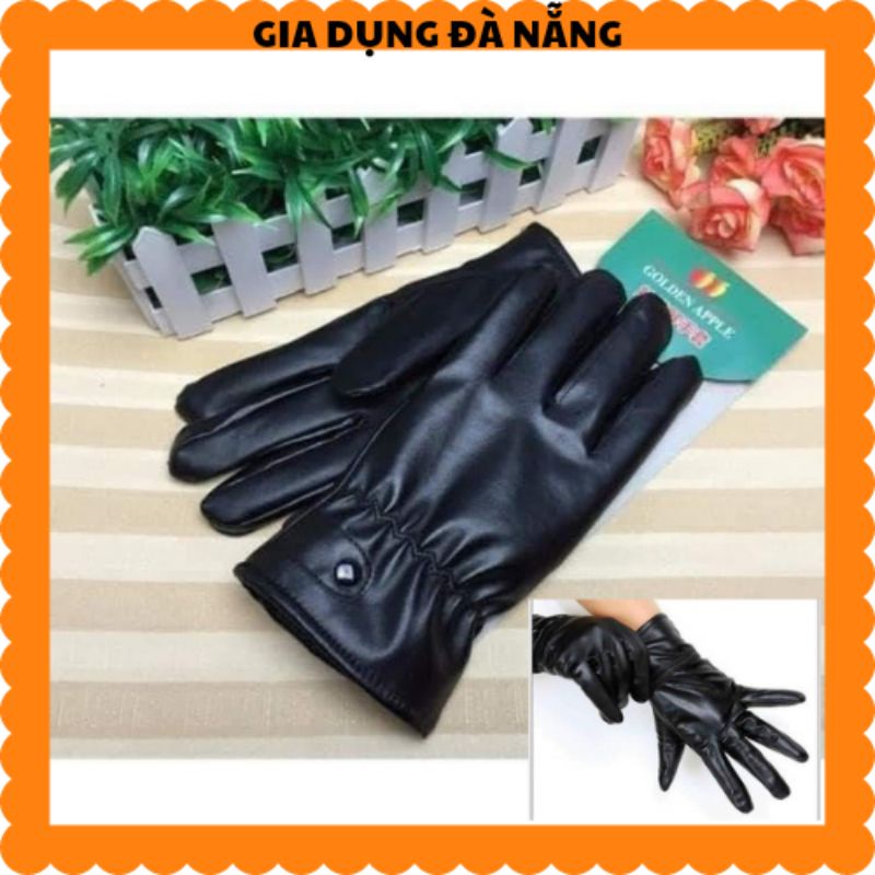 găng tay da có lót nỉ ,cảm ứng đt cho nam và nữ