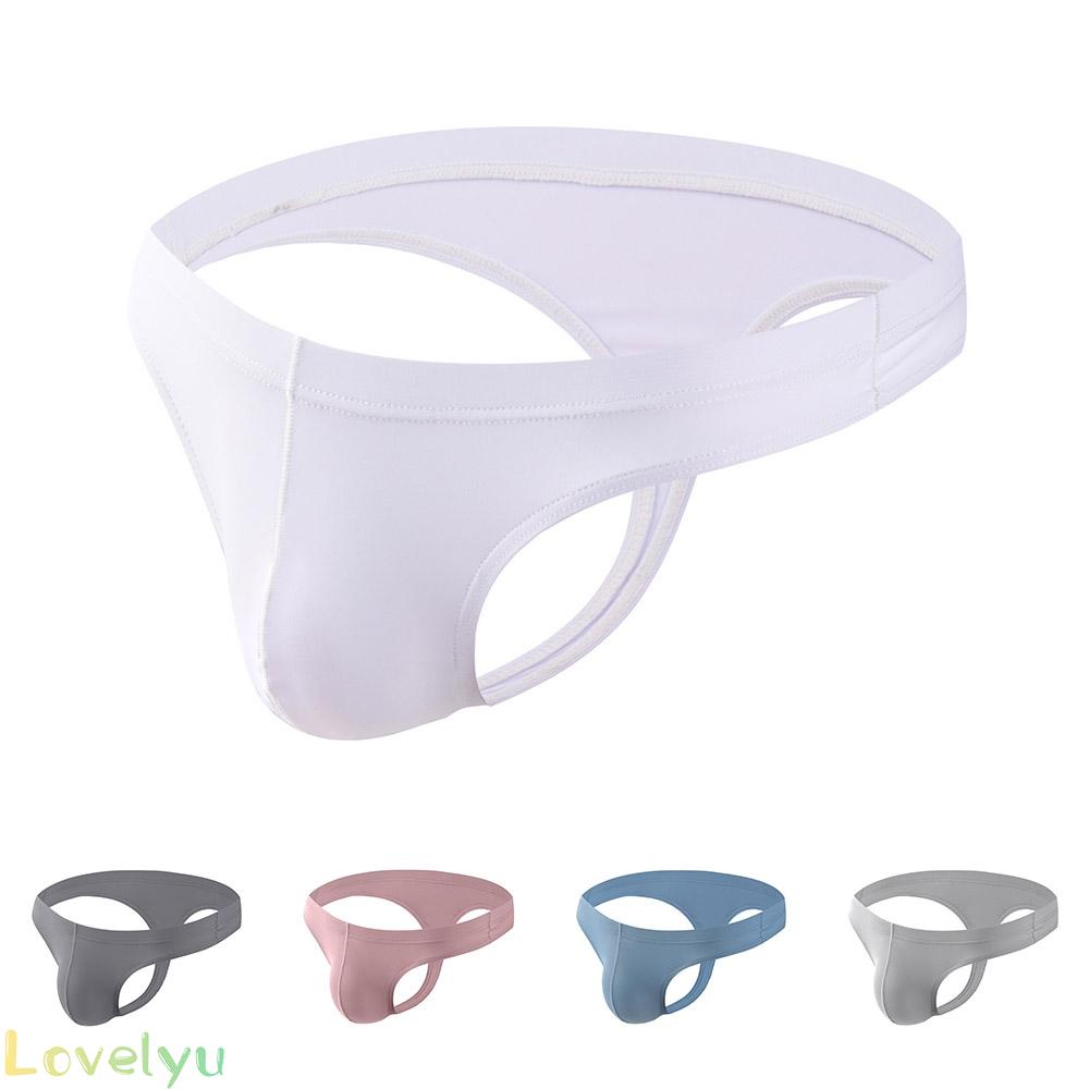 【Ready Stock】Men Briefs Modal Soft Pouch T-Shaped Thong U-Convex Underpant 1pcs Bikini@New
