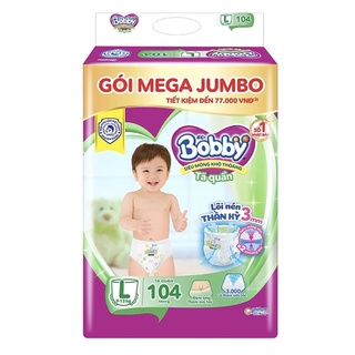 Tã quần Mega Jumbo bobby M124 L111 XL96 XXL88