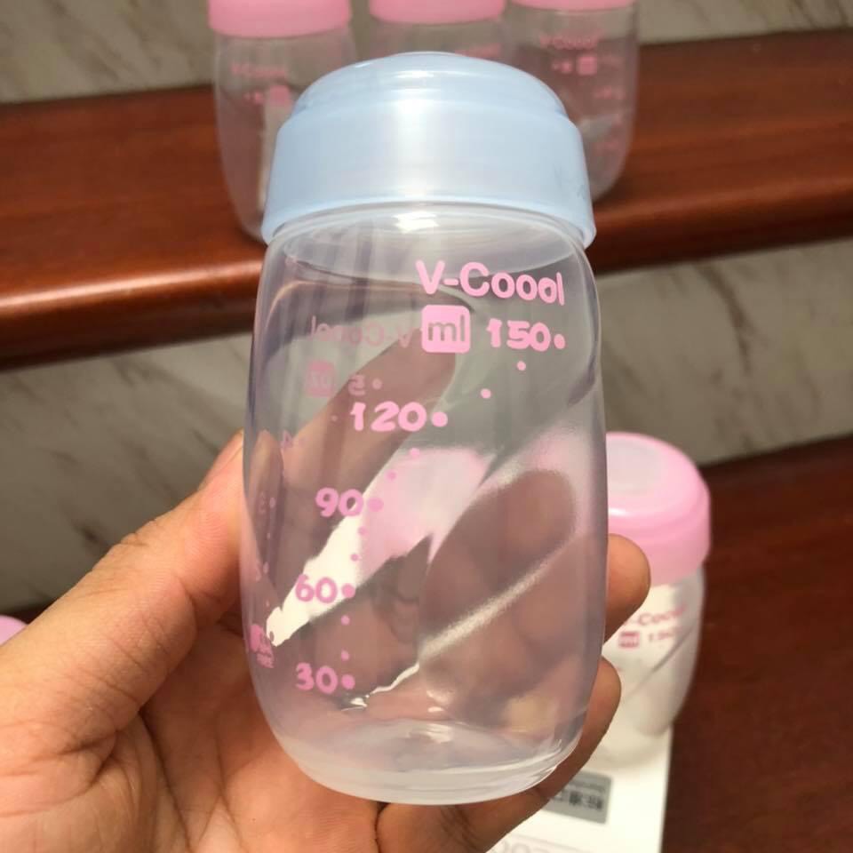 Bộ 4 bình trữ sữa Vcool cao cấp dung tích 150ml