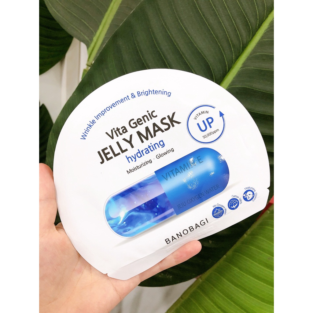 [Miếng lẻ] Mặt nạ Banobagi dưỡng ẩm, bổ sung Vitamin Vita Genic Jelly Mask các loại 30g