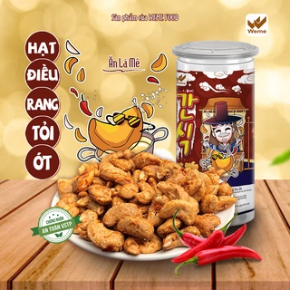 Hạt điều rang tỏi ớt loại ngon 500g Đồ ăn vặt Weme.official