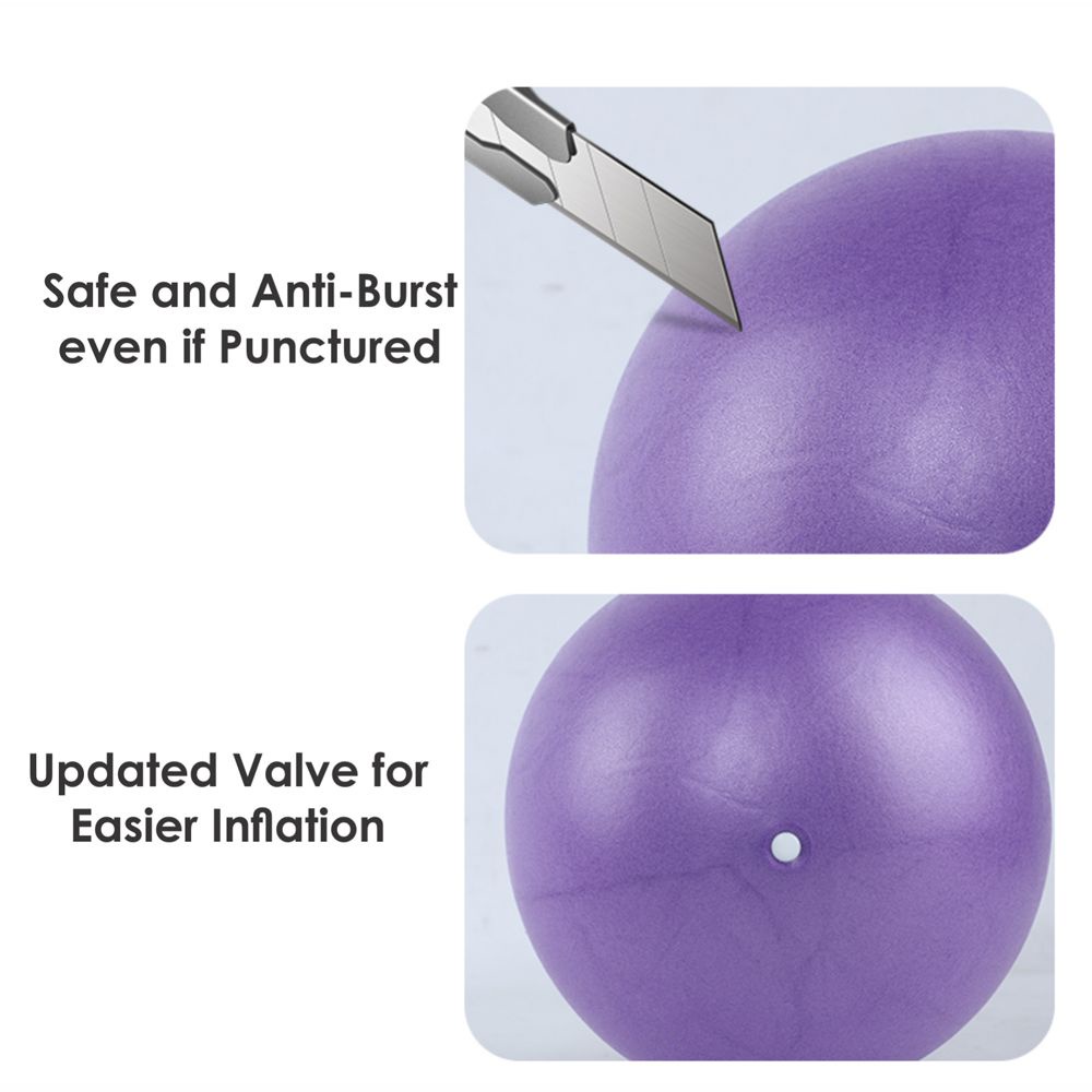 Bóng Tập Yoga Bằng PVC 25cm Chống Nổ Nhiều Màu Sắc Tiện Dụng