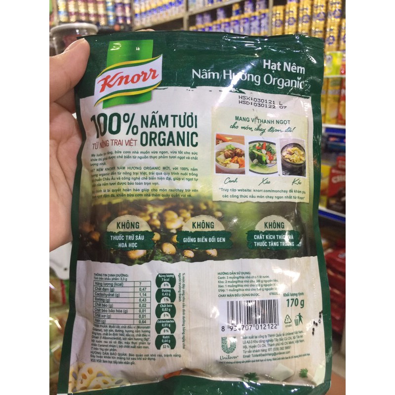 🍄HẠT NÊM NẤM HƯƠNG 100% Organic - Chay Mặn Đều Dùng Được 380gram