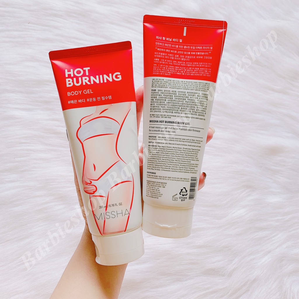 KEM TAN MỠ BỤNG MISSHA HOT BURNING 200ML- CS56 HÀNG CHÍNH HÃNG