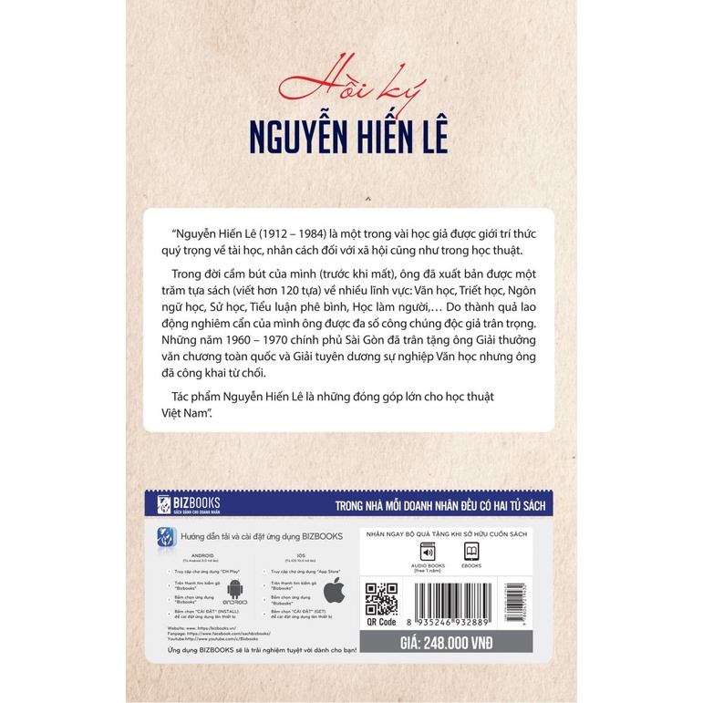 Sách - Hồi Ký Nguyễn Hiến Lê - BIZBOOKS