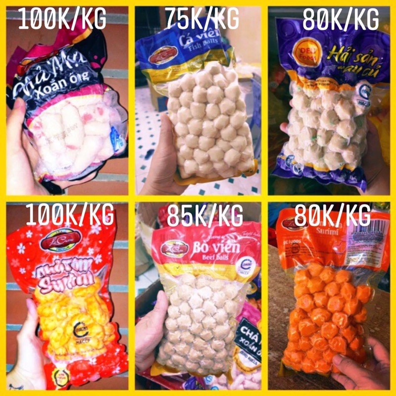 CHUYÊN SỈ_ VIÊN XIÊN VIÊN THẢ LẨU, NƯỚNG CHIÊN 500gr