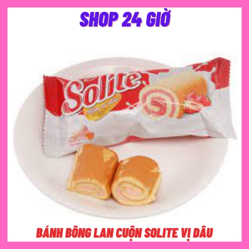 Bánh Bông Lan Solite Cuộn Kem Nhân Dâu