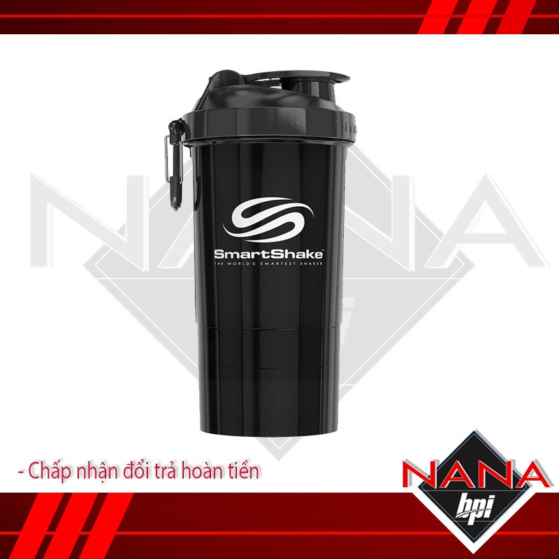 Bình lắc thể thao SMART SHAKER L 3 ngăn 800ml - Chính hãng