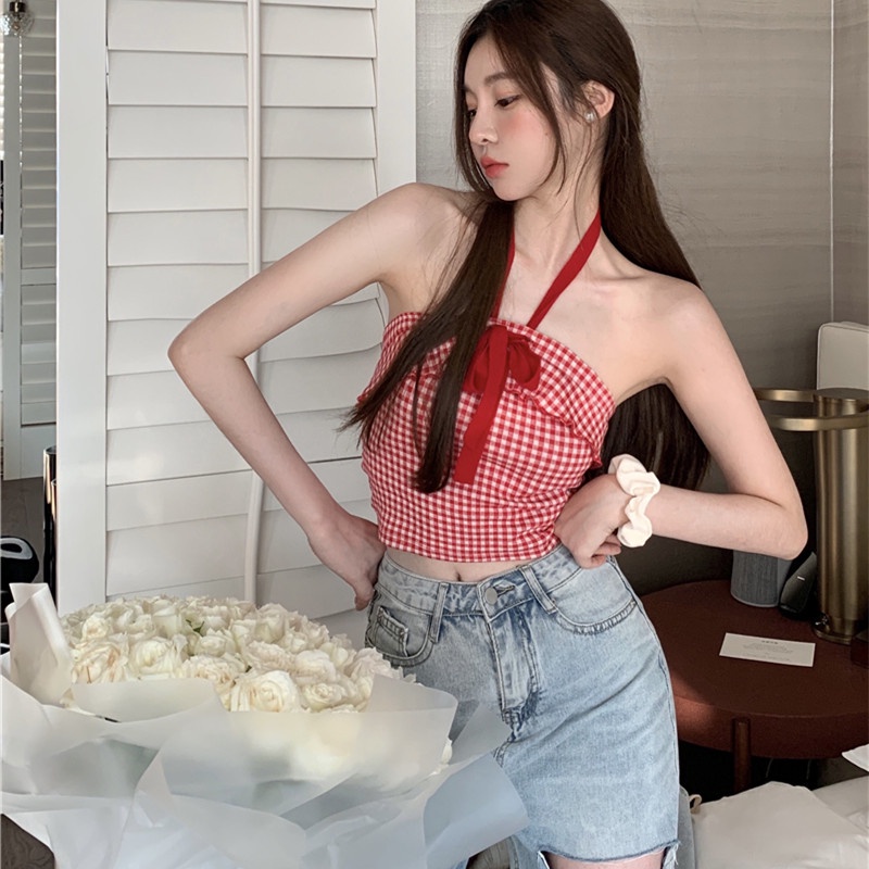 Áo Ống Hai Dây Dáng Ôm Thời Trang Mùa Hè Quyến Rũ Cho Nữ