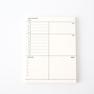 Giấy ghi chú sổ lập kế hoạch Daily schedules Pison, giấy note 50 tờ 16*12cm - GN016 - 1 tệp