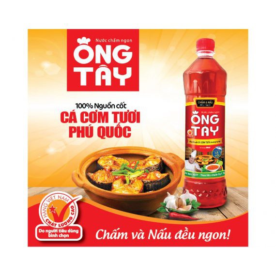 Nước mắm ông Tây chai lớn 900ml