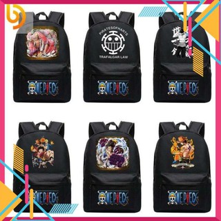 Balo Đi Học One Piece Mũ Rơm ( Luffy,Ace, Zoro, Law, Râu Trắng,...)