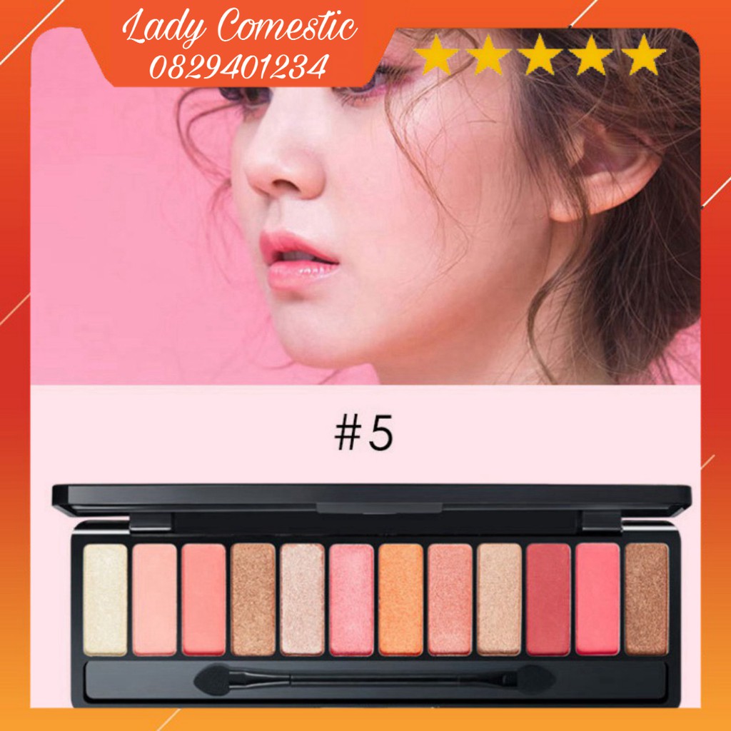 [HÀNG CHÍNH HÃNG] (Rẻ Vô Địch) Phấn Mắt 12 Ô Màu Lameila Play Color Eyes Kèm Cọ Trang Điểm (Chustore P13)