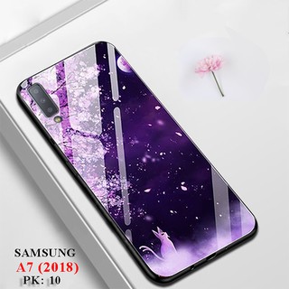 Ốp Samsung A7 2018 (Ốp lưng mặt kính samsung A7 2018)