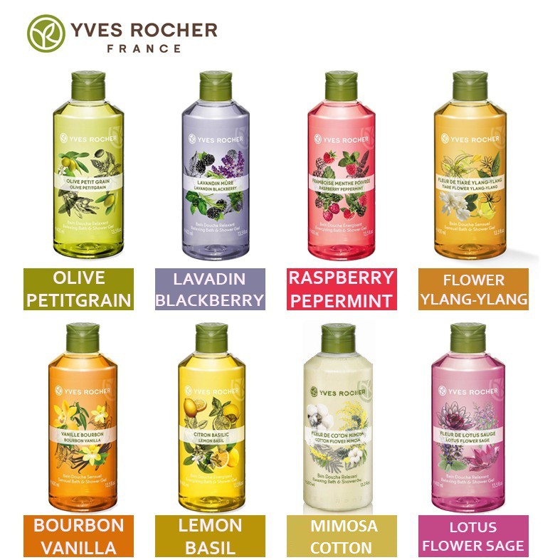 [CHÍNH HÃNG] Gel tắm và gội Yves Rocher Relaxing Bath and Shower Gel Lotus Flower Sage 400ml