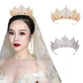 Vương miện cô dâu đính kim cương giả sang trọng