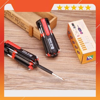 Xả Kho -  BỘ TUA VÍT ĐA NĂNG VẶN ỐC VÍT 8 TRONG 1 CÓ ĐÈN LED MULTIFUNCTION SCREWDRIVER LED LIGHTING