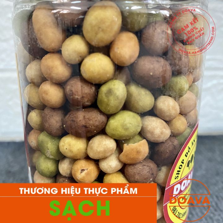 Đậu Phộng Da Cá Mix 5 Vị 450g - Đậu Phông Giòn Giòn Thơm Ngon - DOAVA