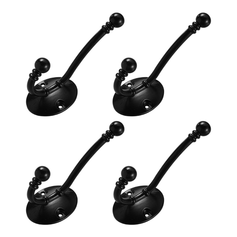 Set 4 Móc Treo Áo Khoác Nón Khăn Choàng Chìa Khóa Chịu Được Sức Nặng Thiết Thực