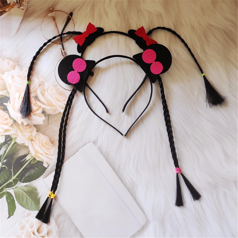 Tóc Giả Thắt Bím Hóa Trang Bầu Trời Hoạt Hình Dễ Thương Cho Nữ