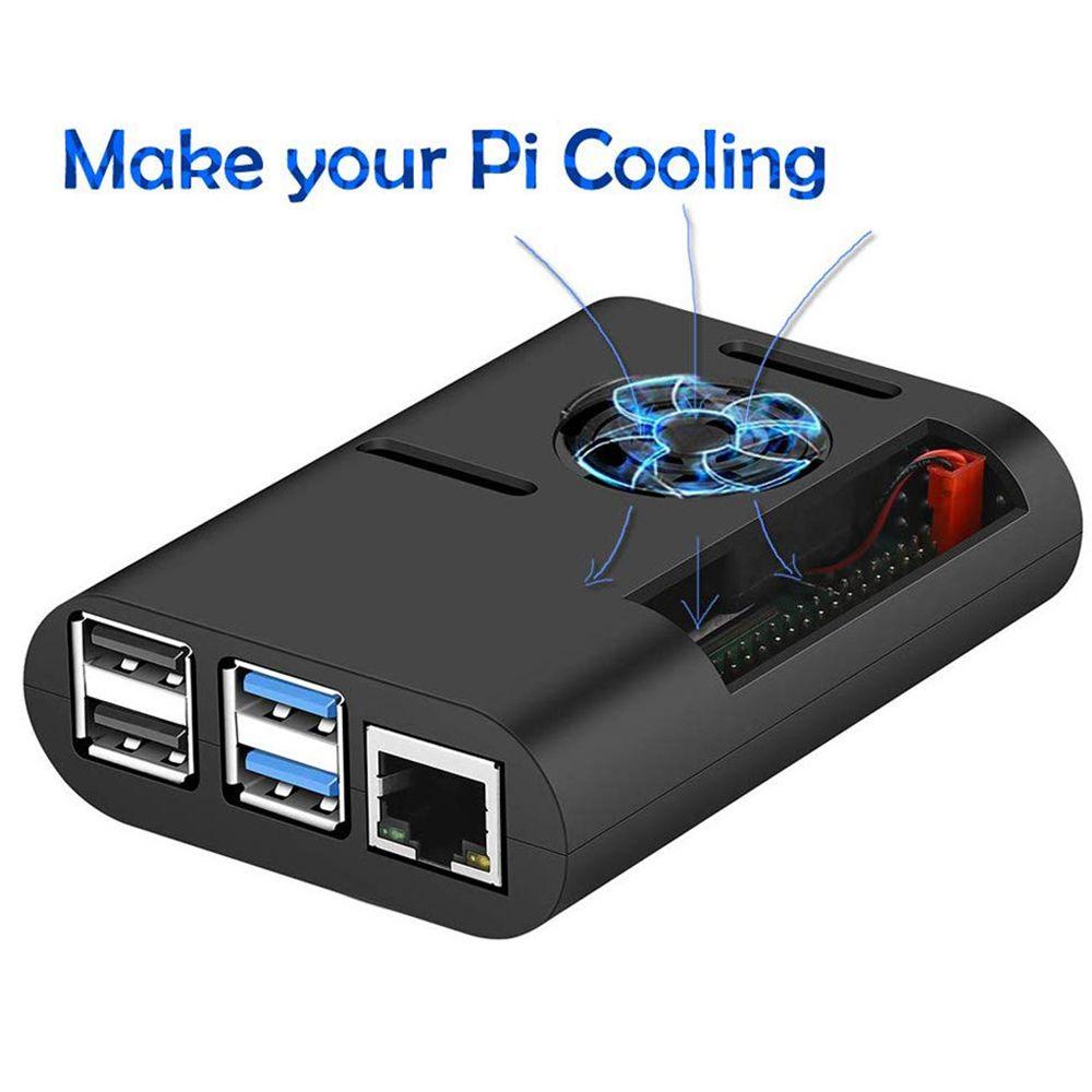 Vỏ Tản Nhiệt Màu Đen Siêu Bền ASB Cho Raspberry Pi 4 Model B, Pi 4B, Pi 4