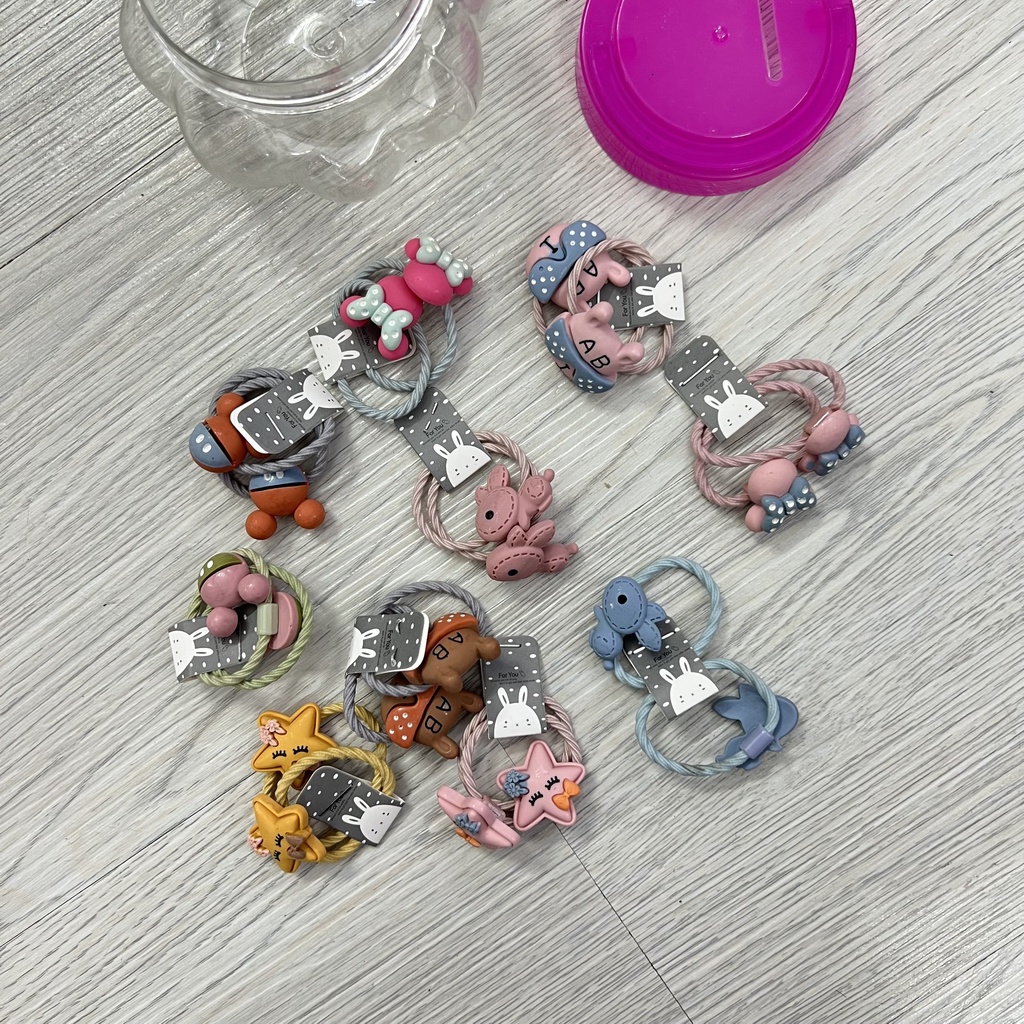 Dây cột tóc nhiều màu sắc xinh xắn cho bé gái