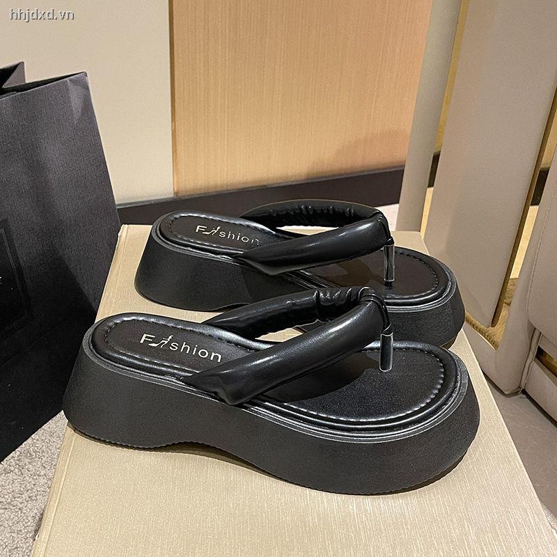 Dép xỏ ngón đế dày thời trang mùa hè năm 2022 mới cho nữ