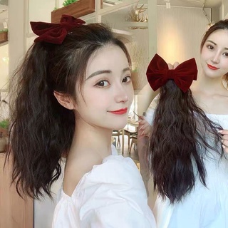 Tóc giả nữ cột 😘FREESHIP😘 Tóc giả cột xù ngắn nơ nhung