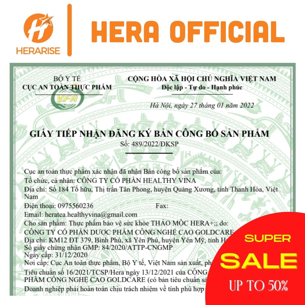 Trà thảo mộc giảm cân HERARISE - Nguồn gốc thiên nhiên, hỗ trợ giảm cân, kiểm soát cân nặng