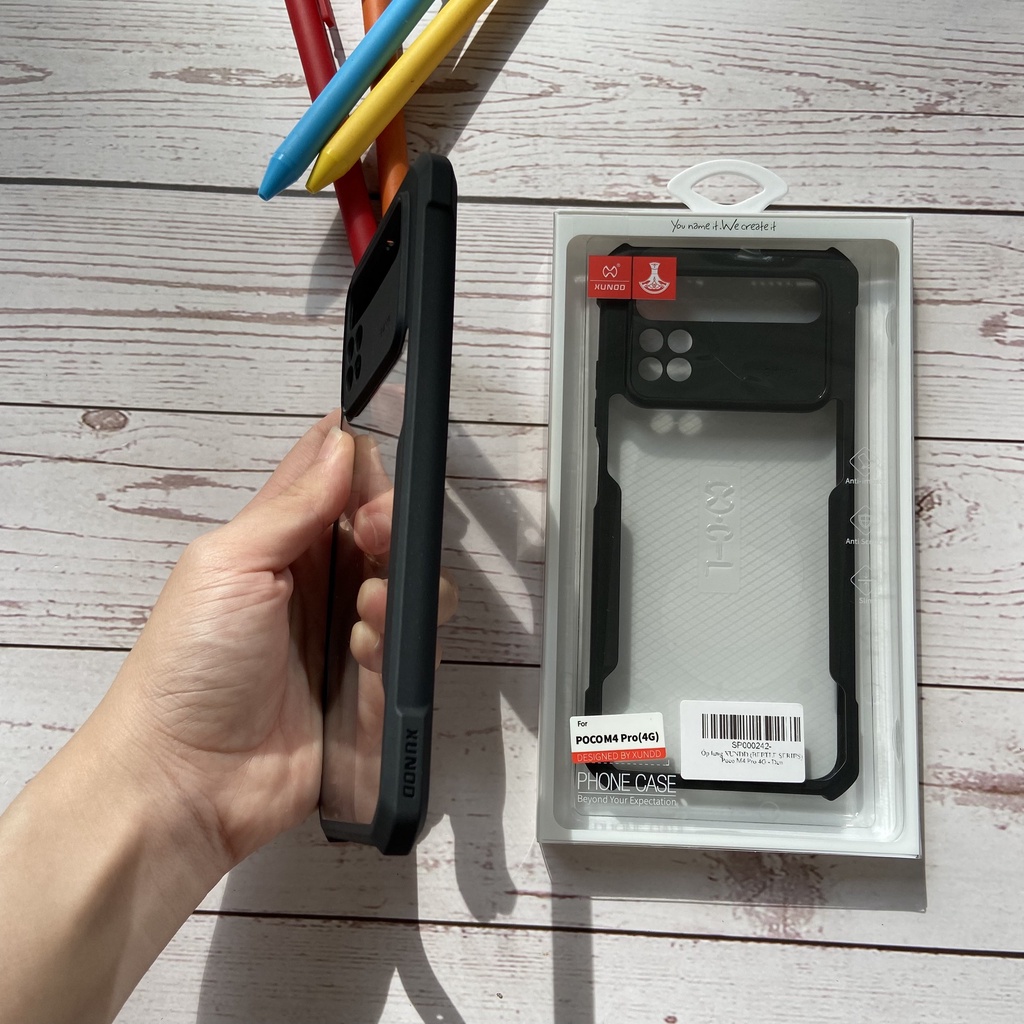 Ốp lưng XUNDD POCO M4 Pro 4G / POCO M3 - Mặt lưng trong, Viền TPU, Chống sốc
